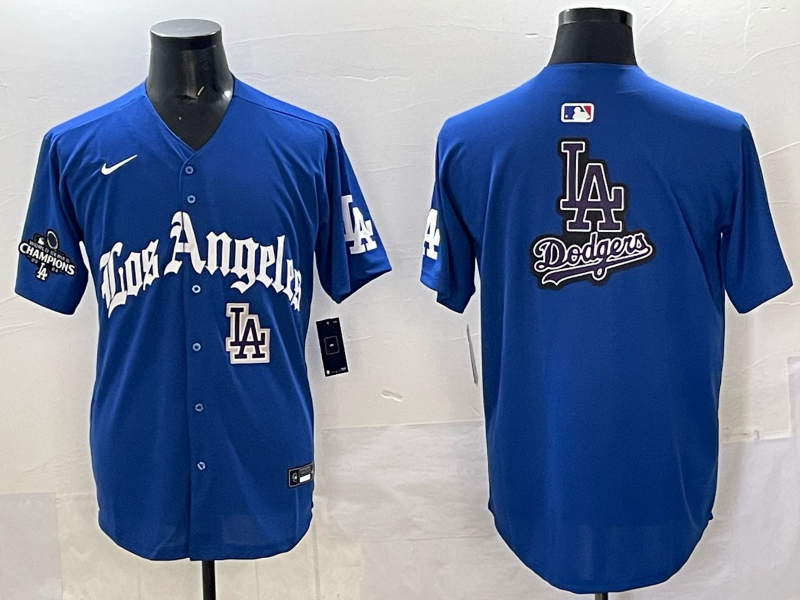Men Los Angeles Dodgers Blank Blue 2025 Nike MLB Jersey style 008->los angeles dodgers->MLB Jersey